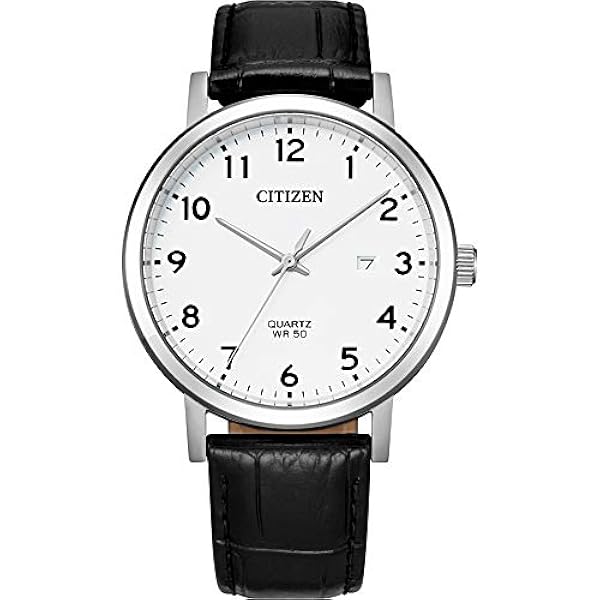 Citizen Analog kvarts armbandsur för män, svart, En storlek, Bälte